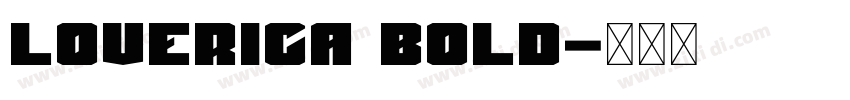 Loverica Bold字体转换